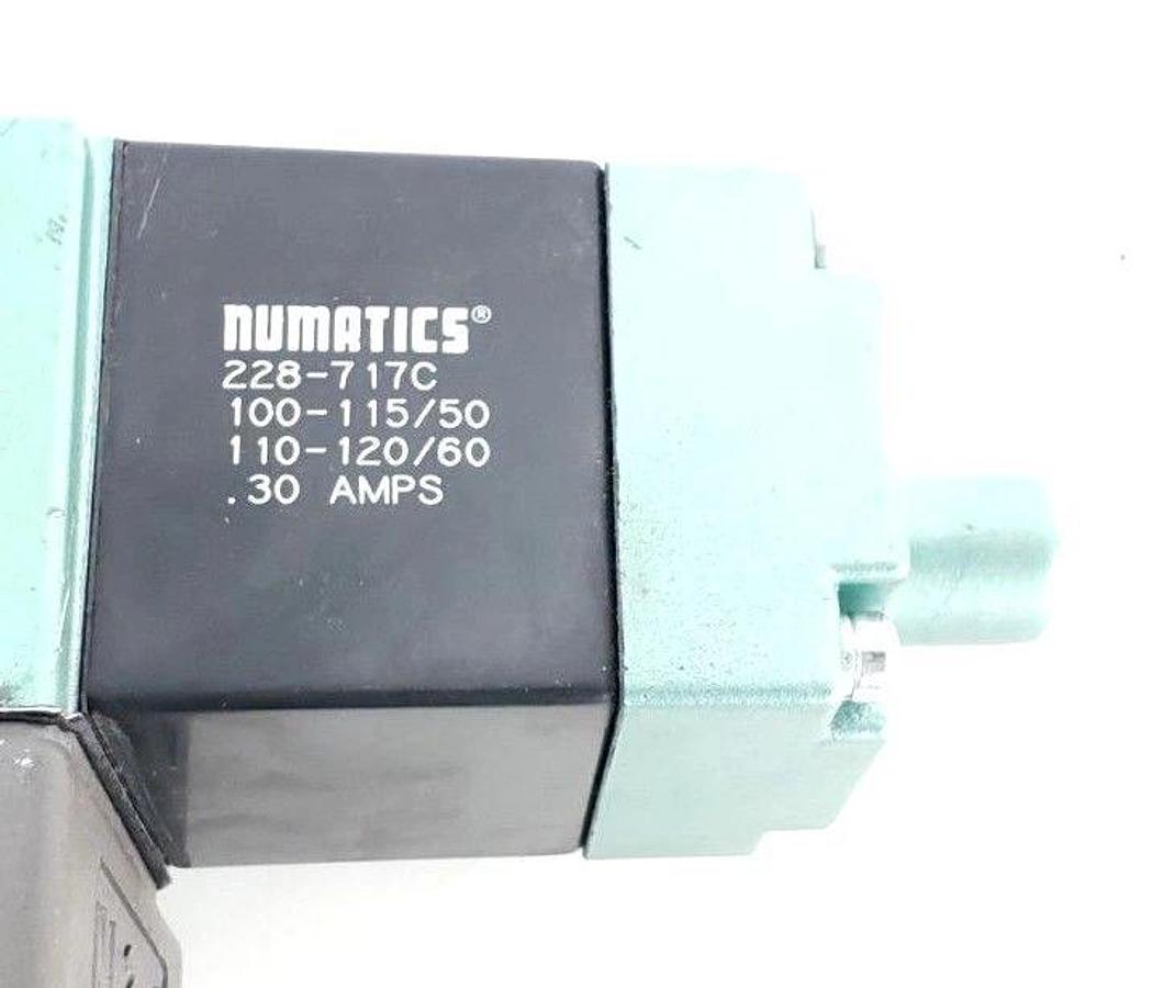 Used NUMATICS A23SS43AF SOLENOID VALVE A23SS400F W/ (2) 228-717C COILS 110-120/60