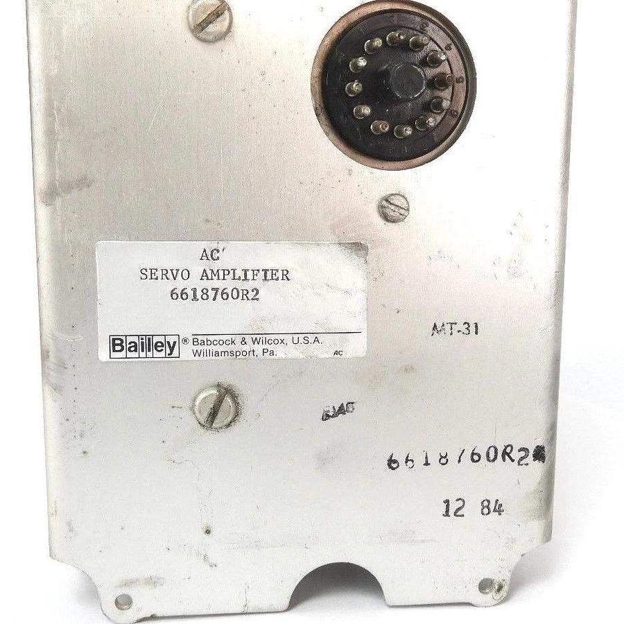 BAILEY METER CO. 6618760R2 AC SERVO AMPLIFIER W/ 174355 BOARD
