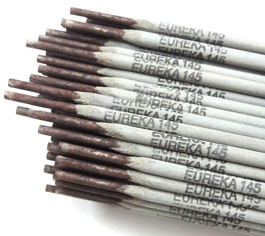 Used 40 LB'S - EUREKA 145 ELECTRODES 1/8" STICK WELDING RODS (4 - 10LB TUBES) 51BC