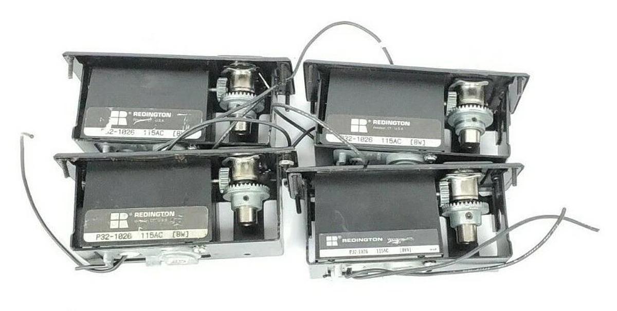 Used LOT OF 4 REDINGTON P32-1026 115VAC 8W ELECTRONIC COUNTERS PANEL MOUNT 6 FIGURE