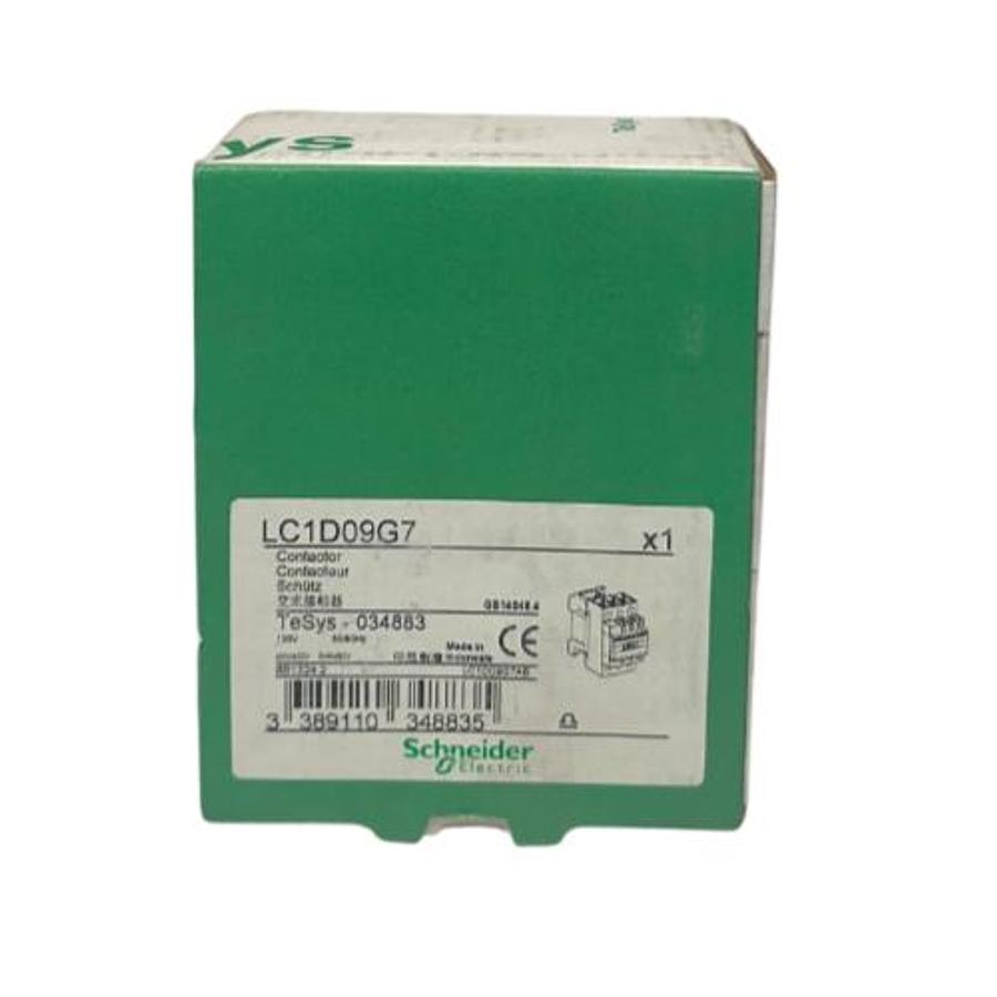 Used SCHNEIDER ELECTRIC LC1D09G7 TeSys CONTACTOR 3PH 3P 120VAC 50/60Hz COIL NSMP