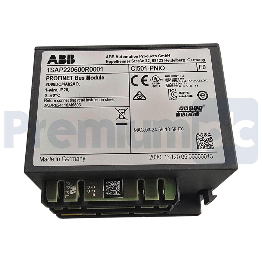 Used ABB CI501-PNIO | 1SAP220600R0001 AC500/S500 PROFINET Bus Module 8DI/8DO/4AI/2AO