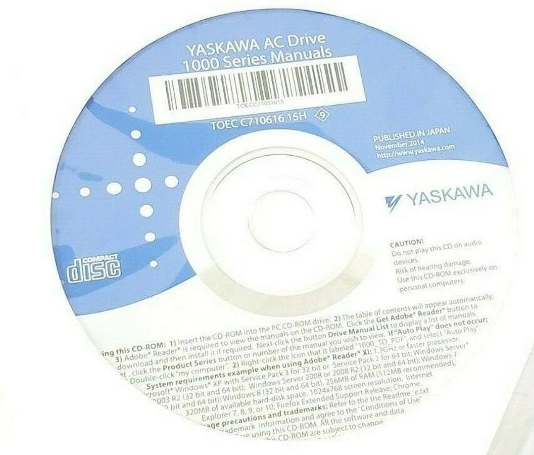 Used NIB YASKAWA CIMR-VU2A0001BAA AC DRIVE REV. C 200V 3PH 1.2A/0.8A CIMRVU2A0001BAA