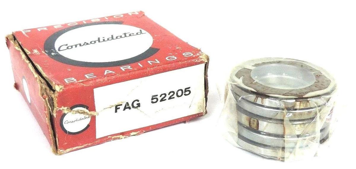 Used NIB CONSOLIDATED FAG 52205 THRUST BALL BEARINGS