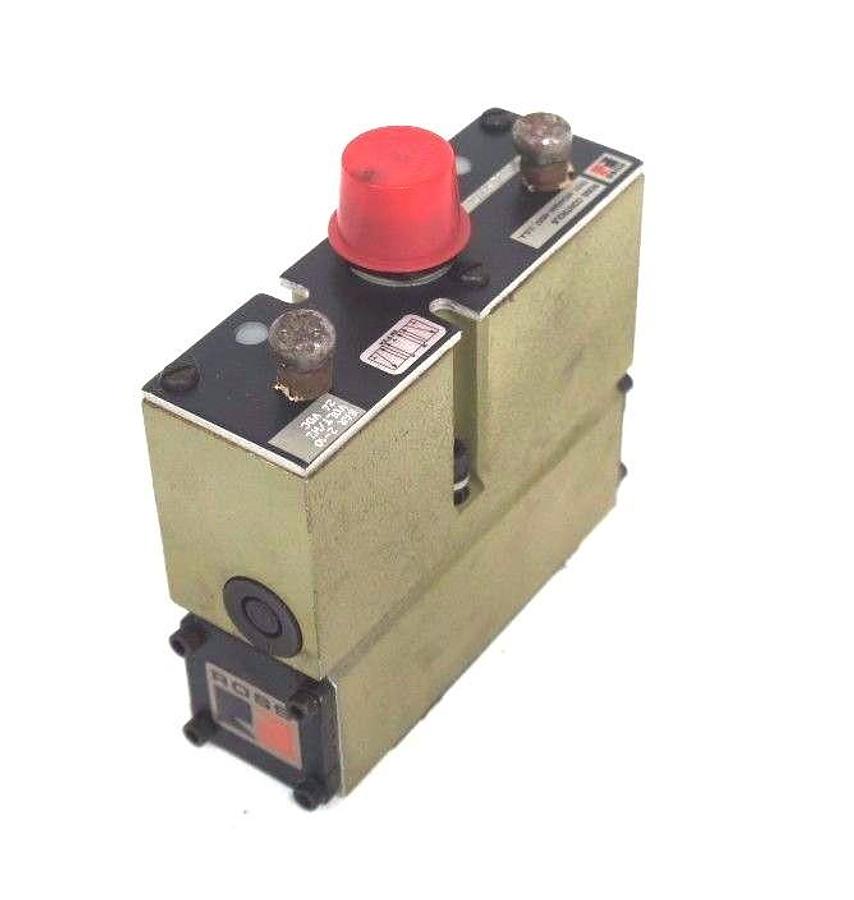 Used NEW ROSS CONTROLS 8077C3342 SOLENOID PILOT VALVE 24VDC 2-10BAR