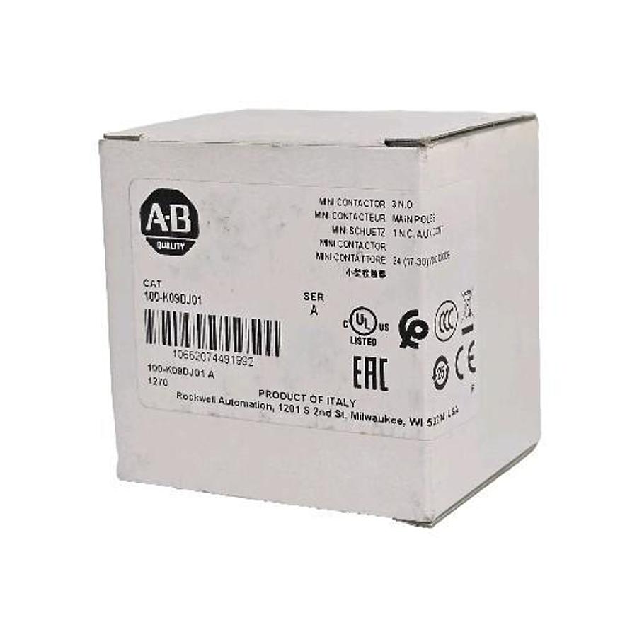 Used NIB ALLEN BRADLEY 100-K09DJ01 MINI CONTACTOR 100K09DJ01 SER. A