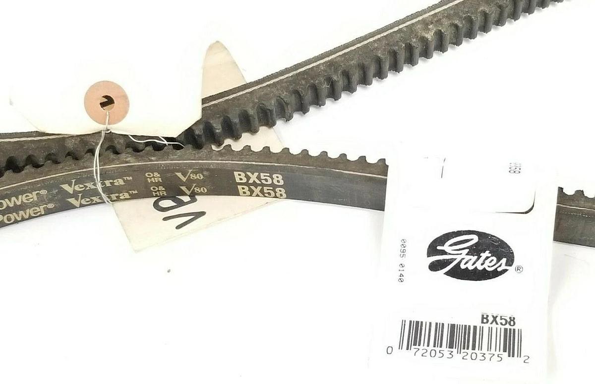 NEW GOODYEAR BX58 V-BELT TORQUE FLEX COGGED .41X.66X58IN