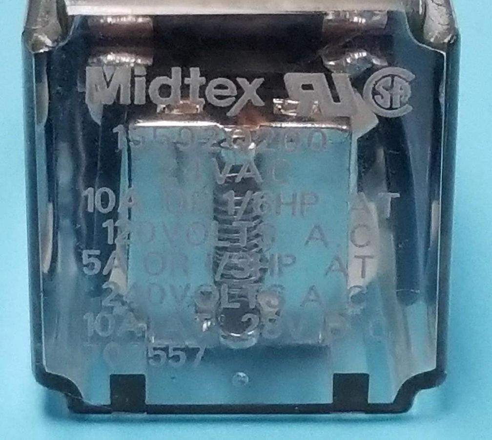 Used MIDTEX 15592Q200 RELAY 24VAC