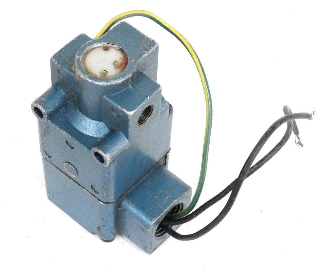 Used MAC VALVES 224B-111KCAA SOLENOID VALVE 110/120VAC, 50/60HZ, 240VDC, 15W