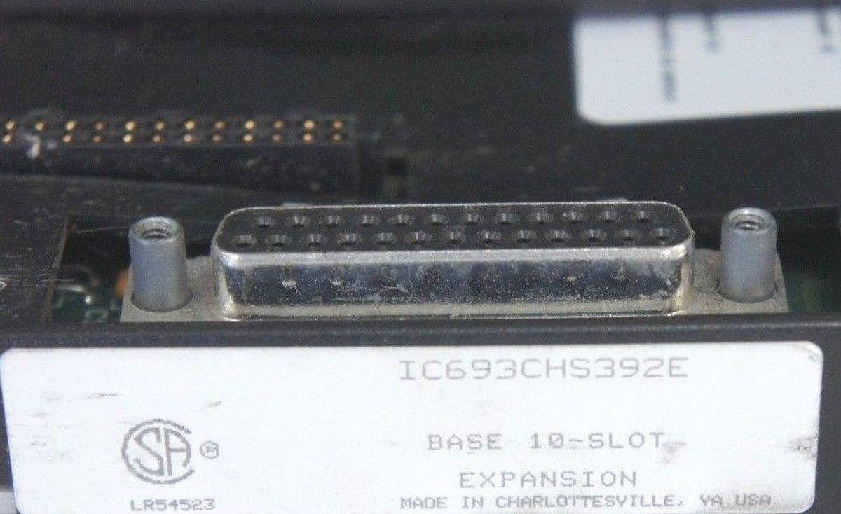 Used GE FANUC IC693CHS392E 10 SLOT RACK W/ IC693MDL240E IC693MDL330F