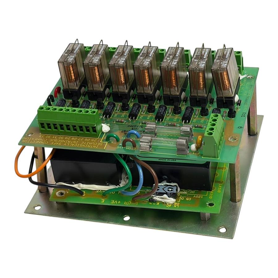 Used Amot Controls 66041 Power Supply & Relay PCB Board Assembly 7004422