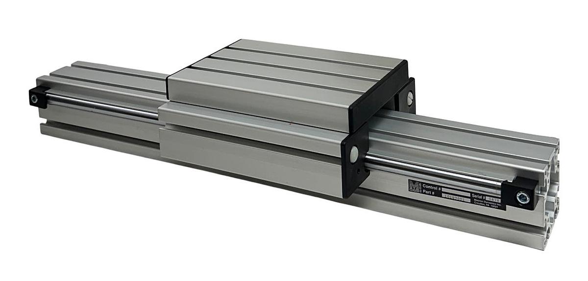 Used MACRON DYNAMICS 10187001 LINEAR SLIDE RAIL ACTUATOR 26'' *DAMAGED PLASTIC NSNP