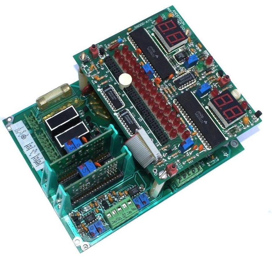 Used ANDERSON INSTRUMENT 56000-A79 PC MOTHERBOARD J SER W/ 56000-A7C CONTROL BOARD