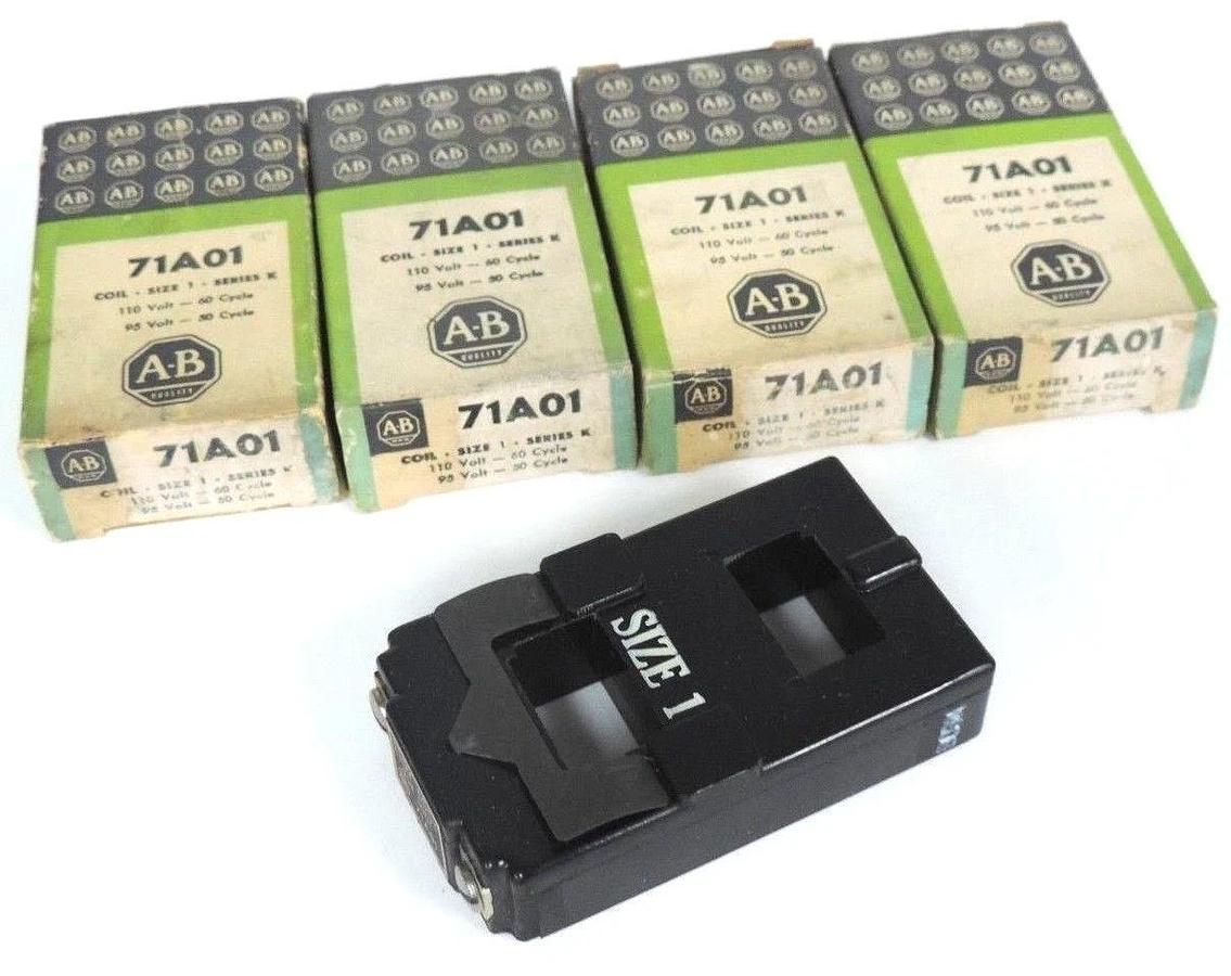 Used LOT OF 4 NIB ALLEN BRADLEY 71A01 COILS SIZE 1 SERIES K