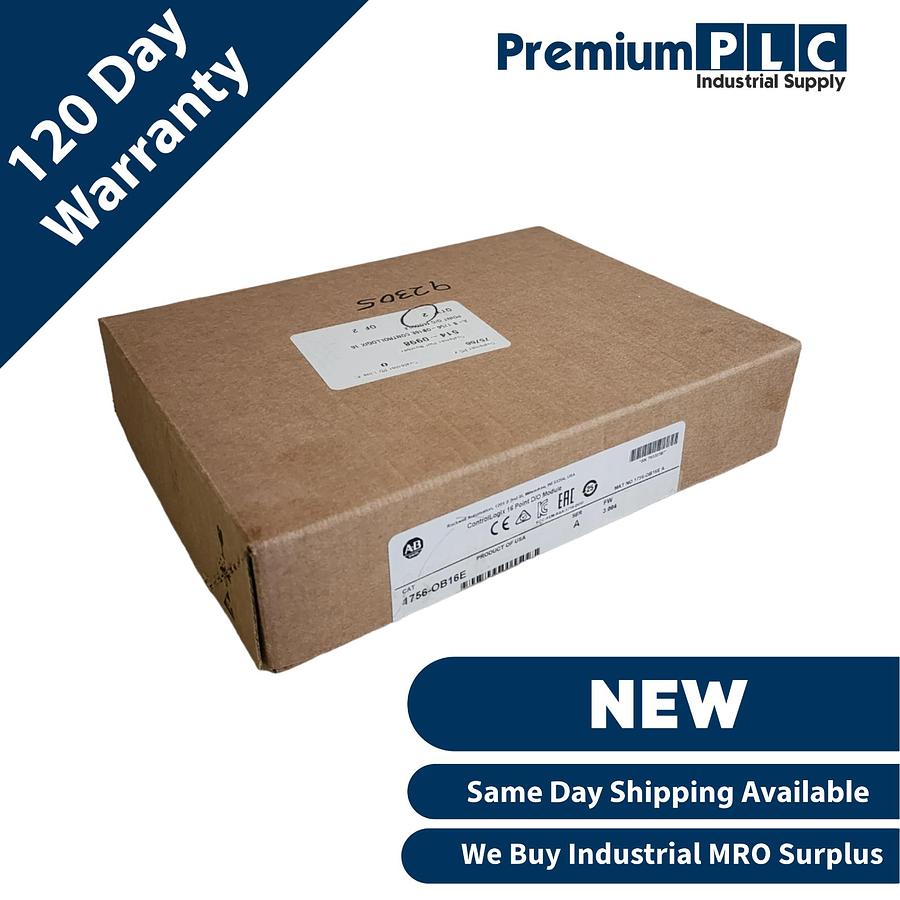 Used NEW ALLEN BRADLEY 1756-OB16E /A ControlLogix 16P D/O MODULE FW 3.004 MFD. 2020