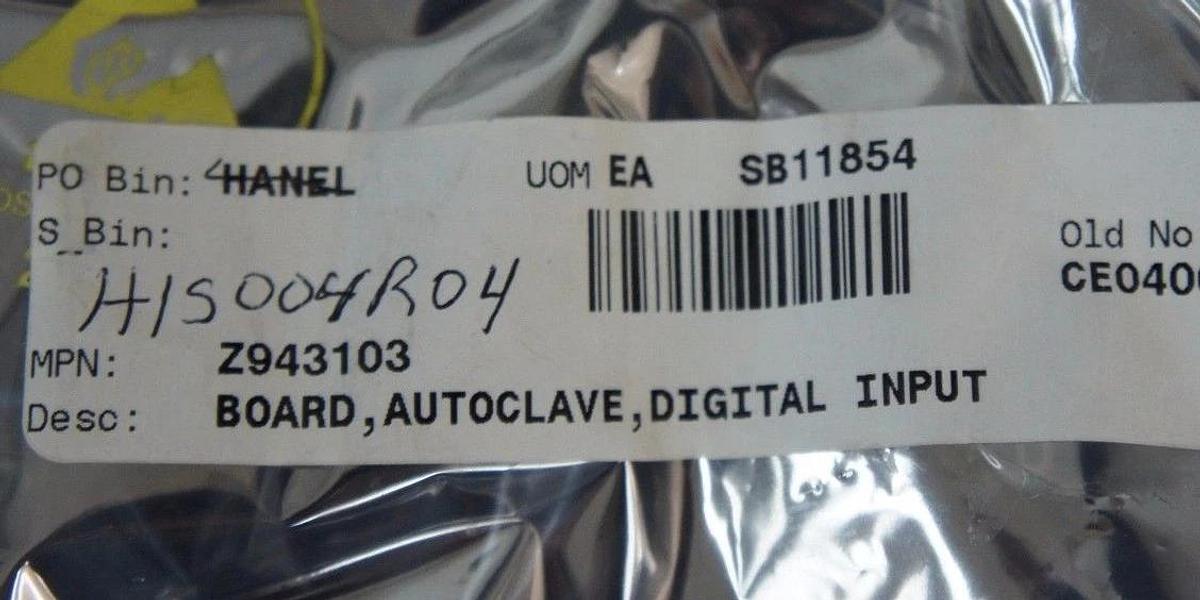 NEW SAPRA Z943103 AUTOCLAVE DIGITAL INPUT BOARD