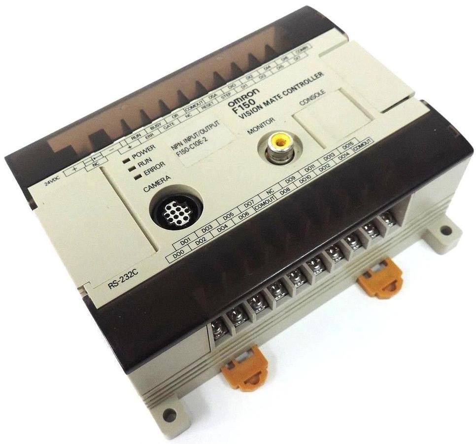 Used OMRON F150 VISION MATE CONTROLLER F150-C10E-2, SOURCE: 24VDC 0.5A