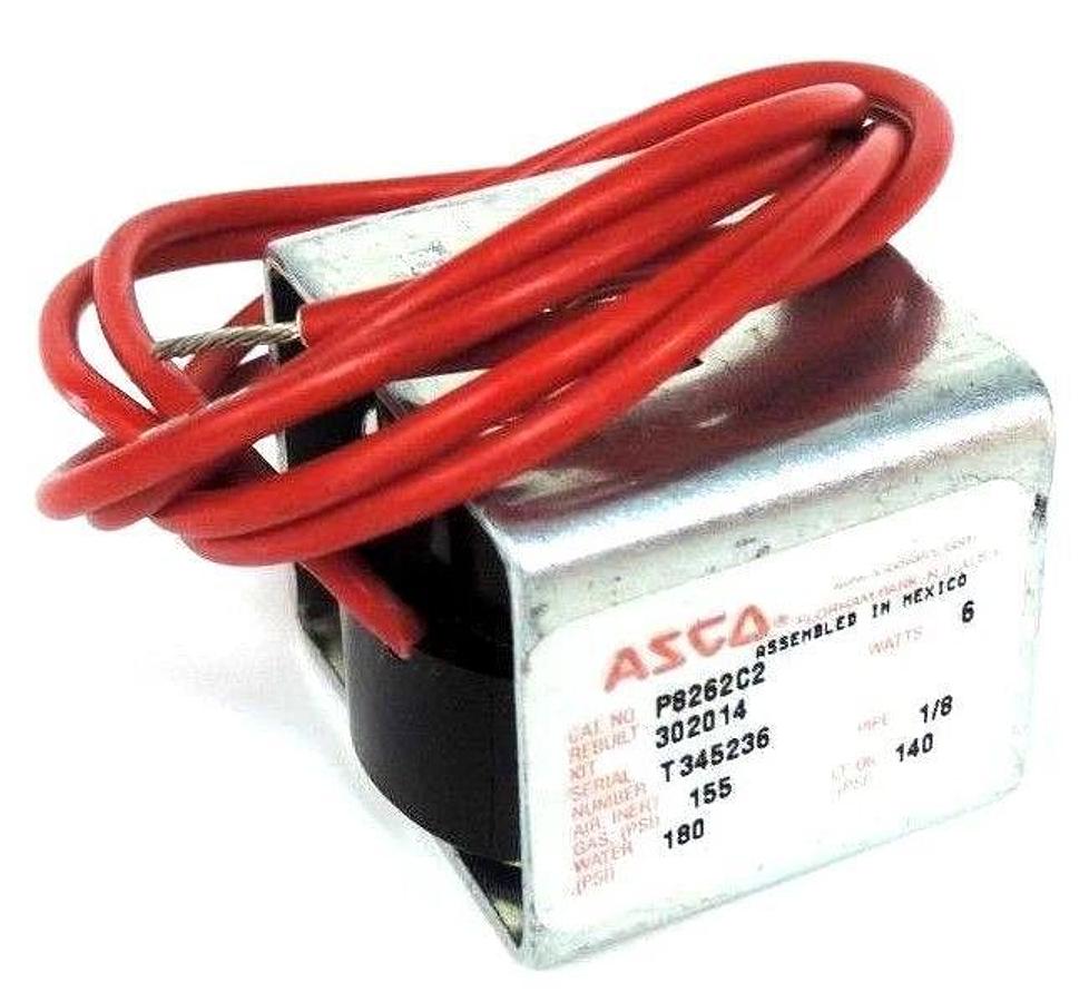 Used ASCO P8262C2 SOLENOID COIL MP-C-077 1/8" PIPE 6 WATTS 099216-001-D