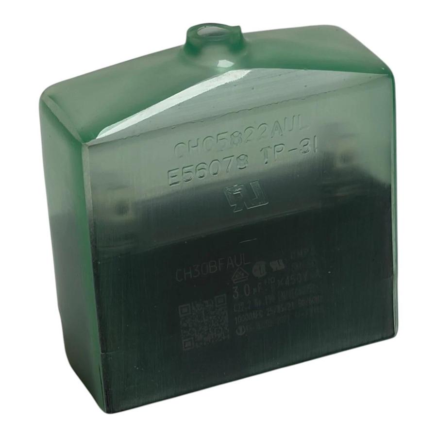 Lot of 4 Oriental Motor CH30BFAUL-C 3uF 450VAC Motor Run Capacitors & Green Caps