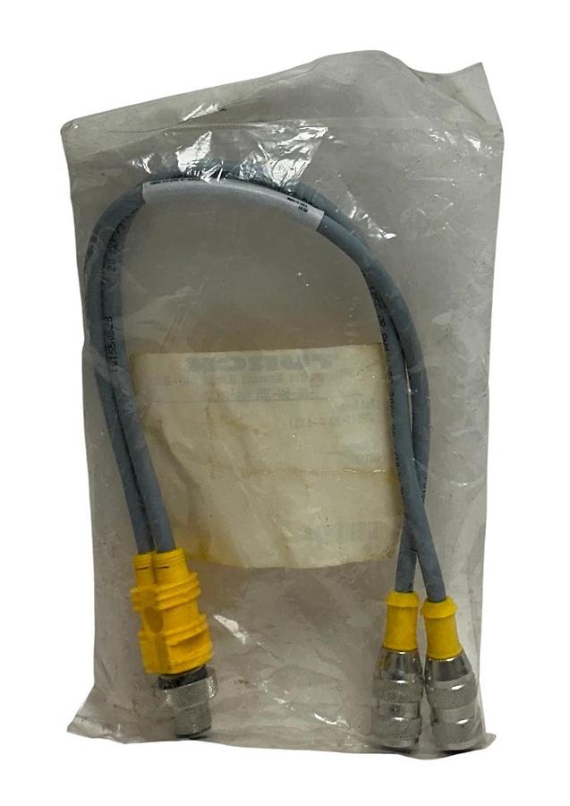 Used TURCK VBRS 4.4-2RK 4T-0.3/0.3 / U0117 ACTUATOR / SENSOR SPLITTER CABLE 0.3M NSFS
