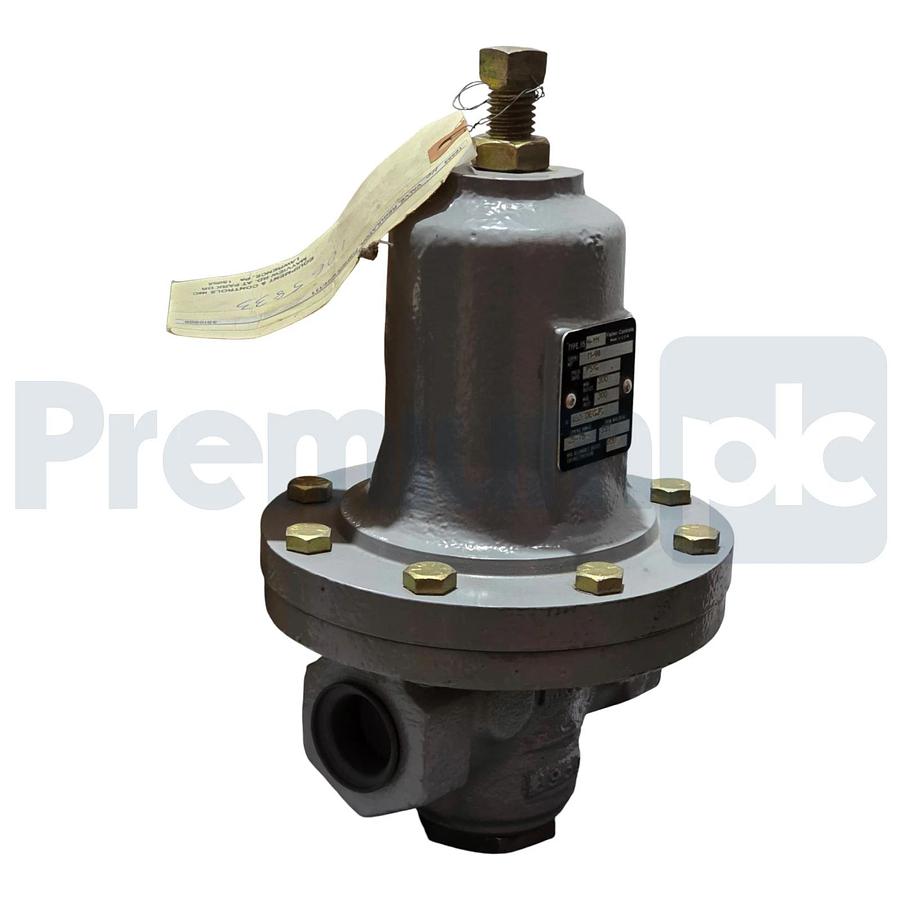 Fisher 95H-111 Pressure Regulator Valve 1" NPT Spring Range: 25-75PSIG SST Trim