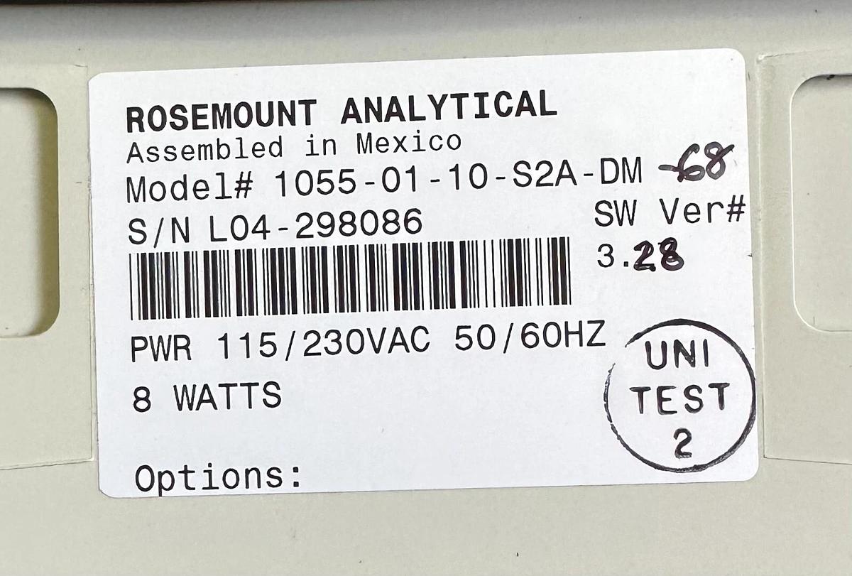 NEW ROSEMOUNT 1055-01-10-S2A-DM-68 / 10550110S2ADM68 Solu Comp II 1055 8W 3.28