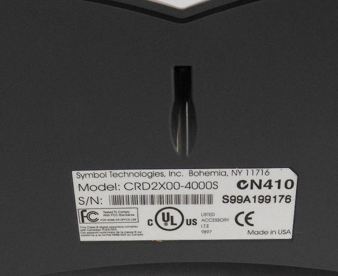 Used NIB SYMBOL SPT2X00 SERIAL 4-SLOT CHARGING CRADLE CRD2X00-4000S