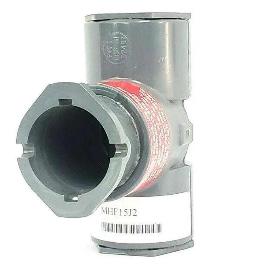 NEW NIBCO-CHEMTROL MHF15J2 TEE FITTING NSF-PW 1-1/2x1/2 IN. PVC-I SCH.80 D-2467