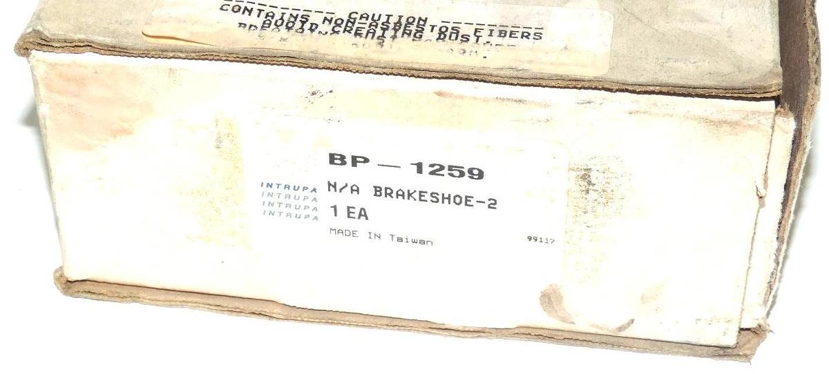 Used NEW TRUPAR BP-1259 AFTERMARKET BRAKE SHOE KIT BP1259