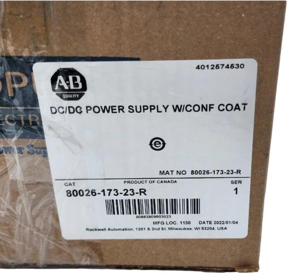 Used ALLEN BRADLEY 80026-173-23-R DC/DC POWER SUPPLY W/CONF COATING 80026-173-23 NSMP