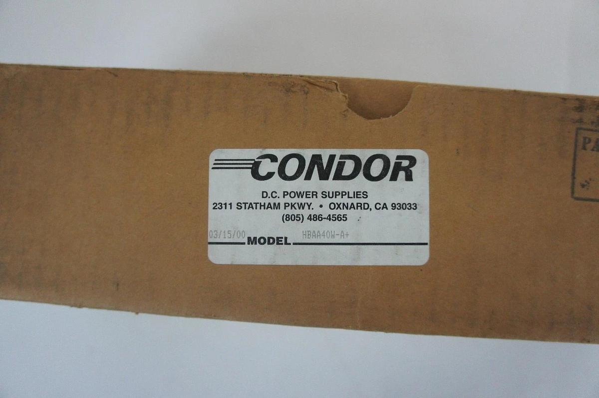 Used CONDOR HBAA40W-A+ DC POWER SUPPLY HBAA40WA+