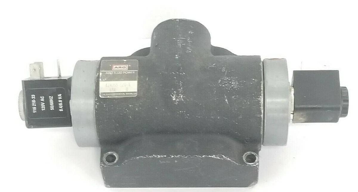 Used INGERSOLL RAND ARO K243SS-120-A VALVE K SERIES 116-218-33 120VAC 50/60HZ