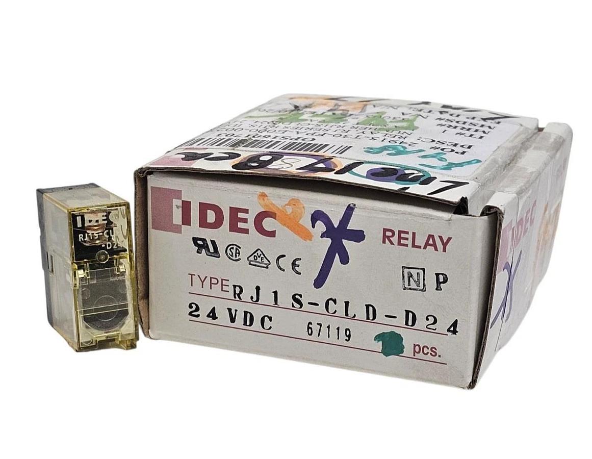 BOX OF 8 NEW IDEC RJ1S-CLD-D24 SLIM POWER RELAYS RJ1SCLDD24 24VDC