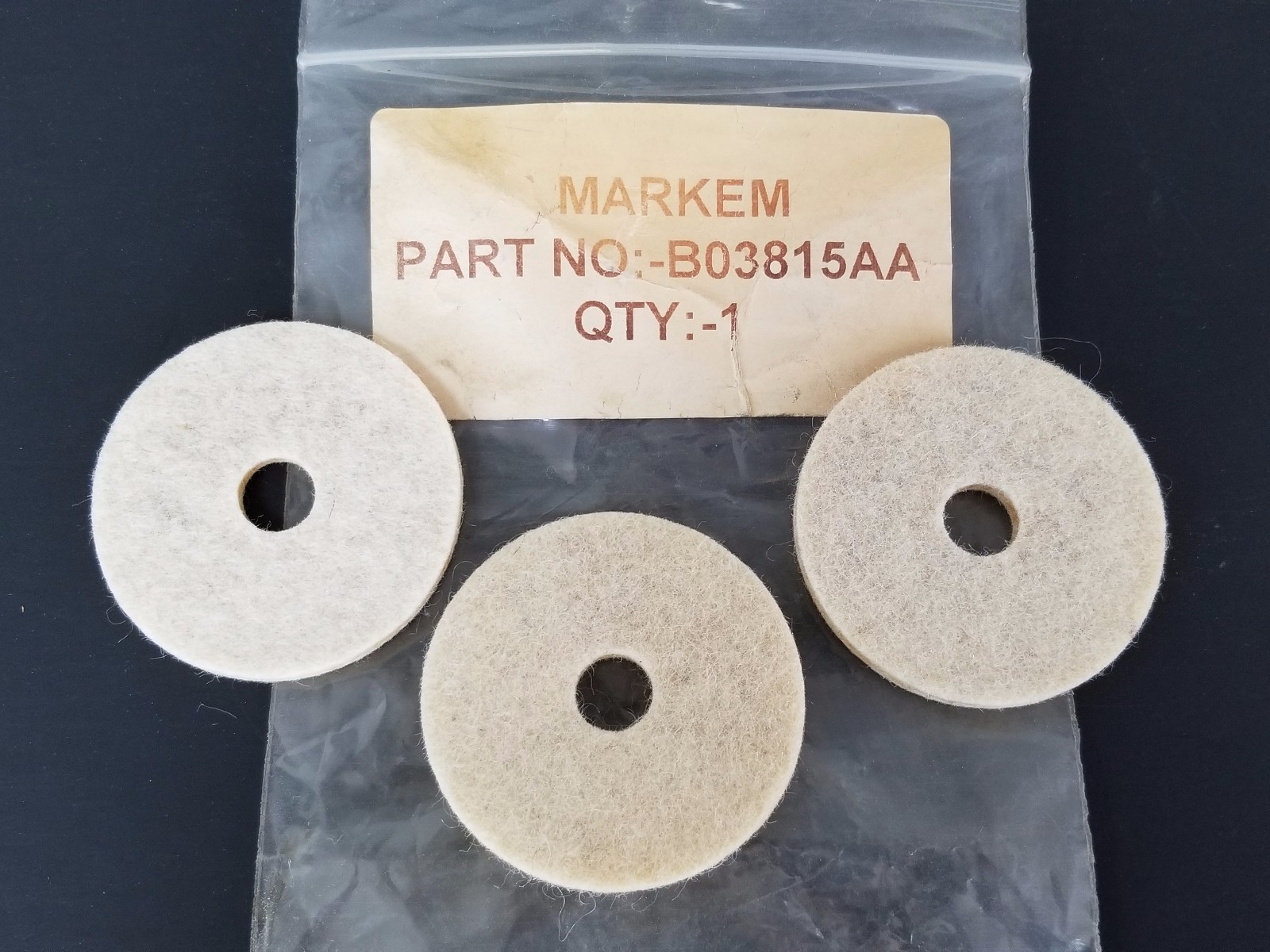 Used LOT OF 3 NEW MARKEM B03815AA PADS
