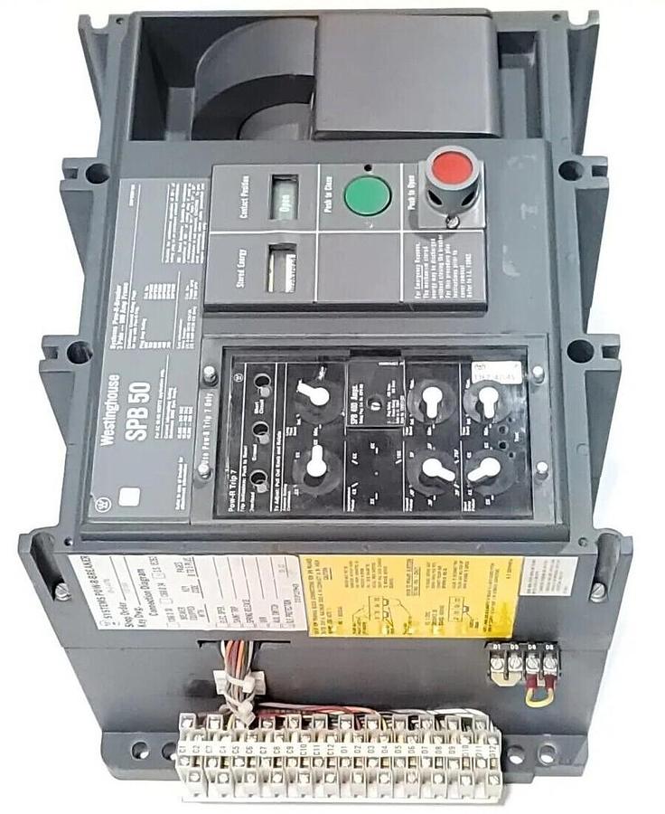 Used WESTINGHOUSE SPB 50 CIRCUIT BREAKER 800A 69-E-8778 SPB50 229P270H10A