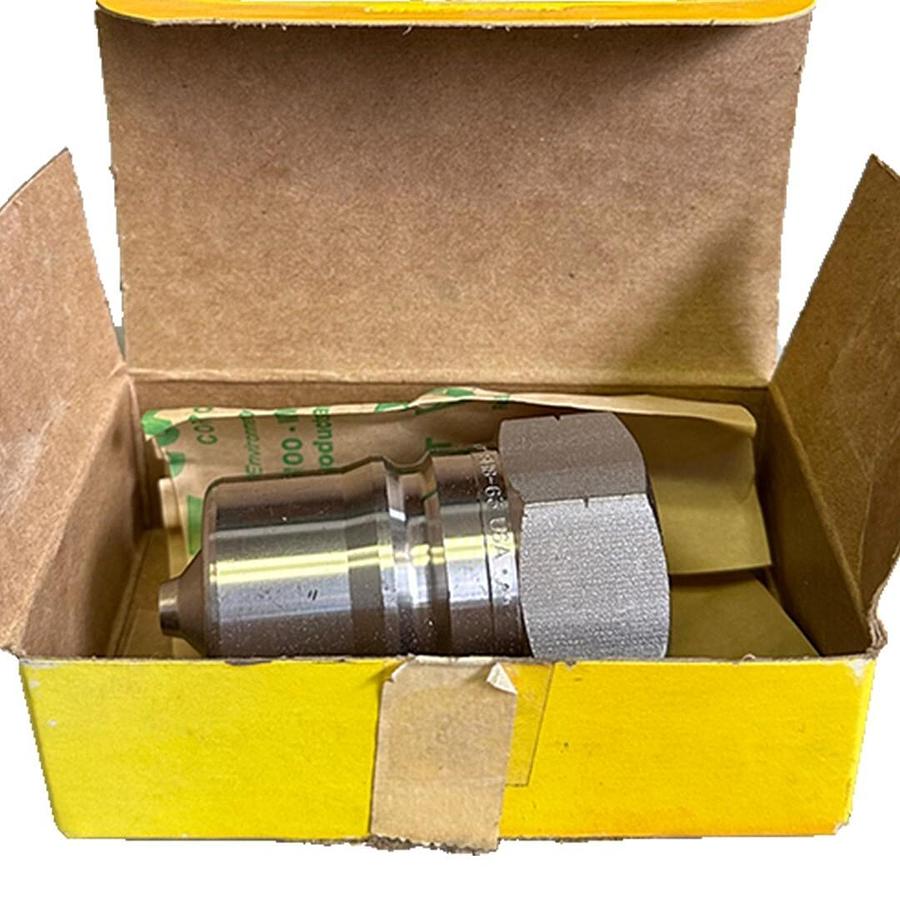 Used NEW PARKER SH8-63 / SH863 HYDRAULIC HOSE NIPPLE 50GPM