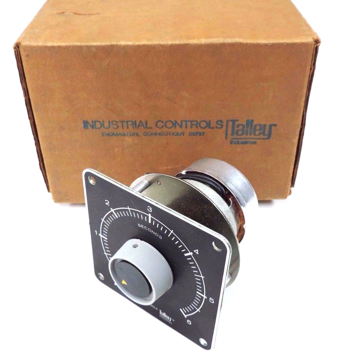 Used NIB TALLY DP11A-007H DELAY TIMER SW10A, 250VAC, 6SEC., BT30107, DP11A007H