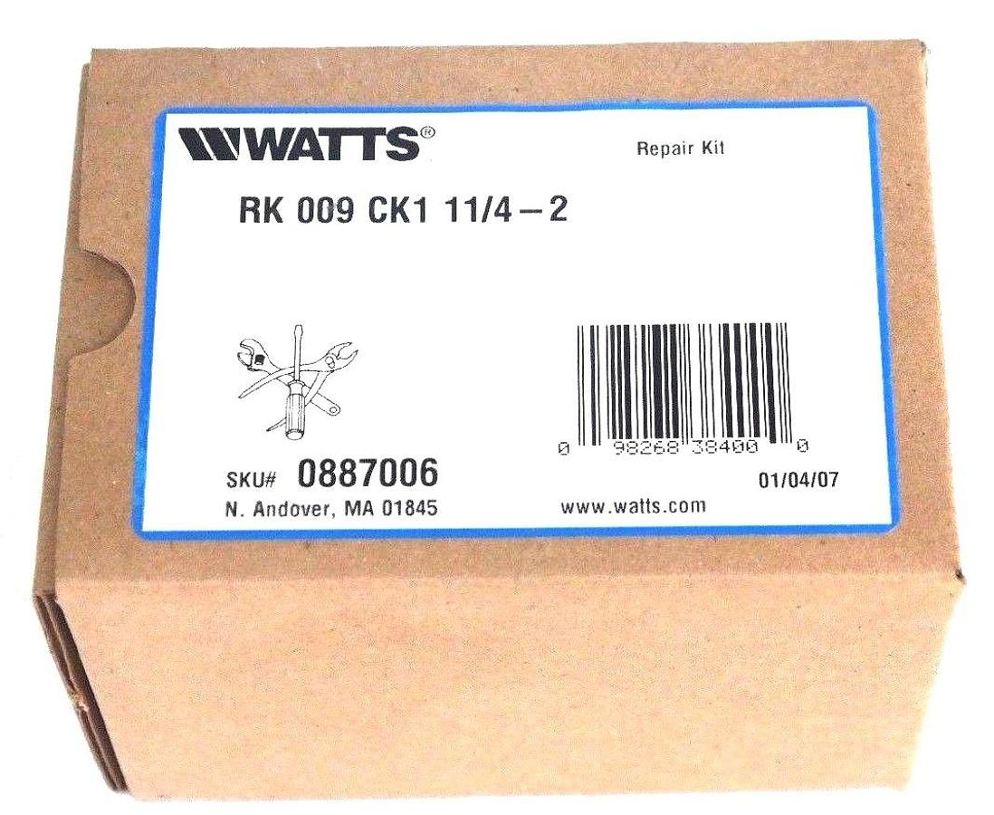 Used NIB WATTS RK 009 CK1 1 1/4-2 CHECK VALVE REPAIR KIT RK009CK1 1.25"-2"