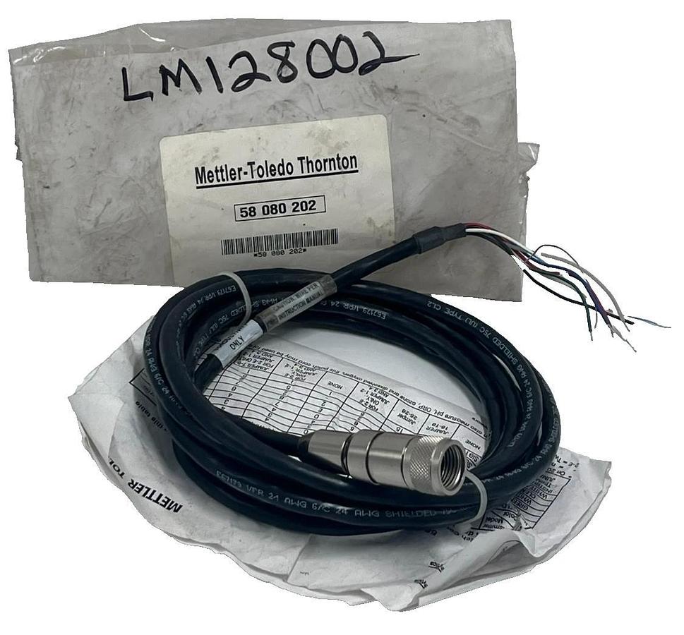 METTLER TOLEDO Thornton 58-080-202 Patchcord Cable Conductivity Sensor VP 10ft