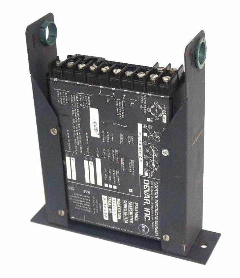 Used CONTROL PRODUCTS DEVAR INC. SERIES 18-112A RESISTANCE TRANSMITTER MOD. A2C-M31