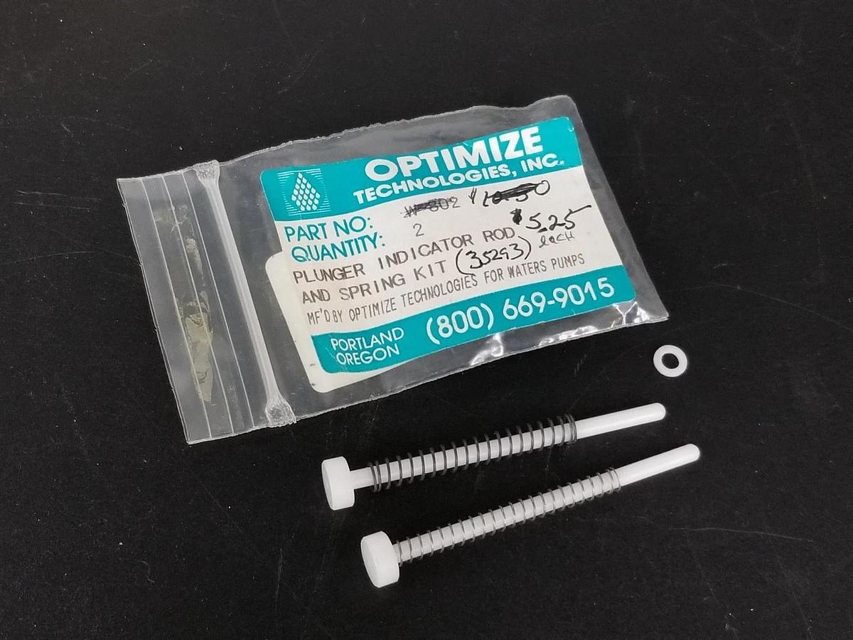 BAG OF 2 NEW OPTIMIZE 35293 PLUNGER INDICATOR ROD AND SPRING KITS (INCOMPLETE)