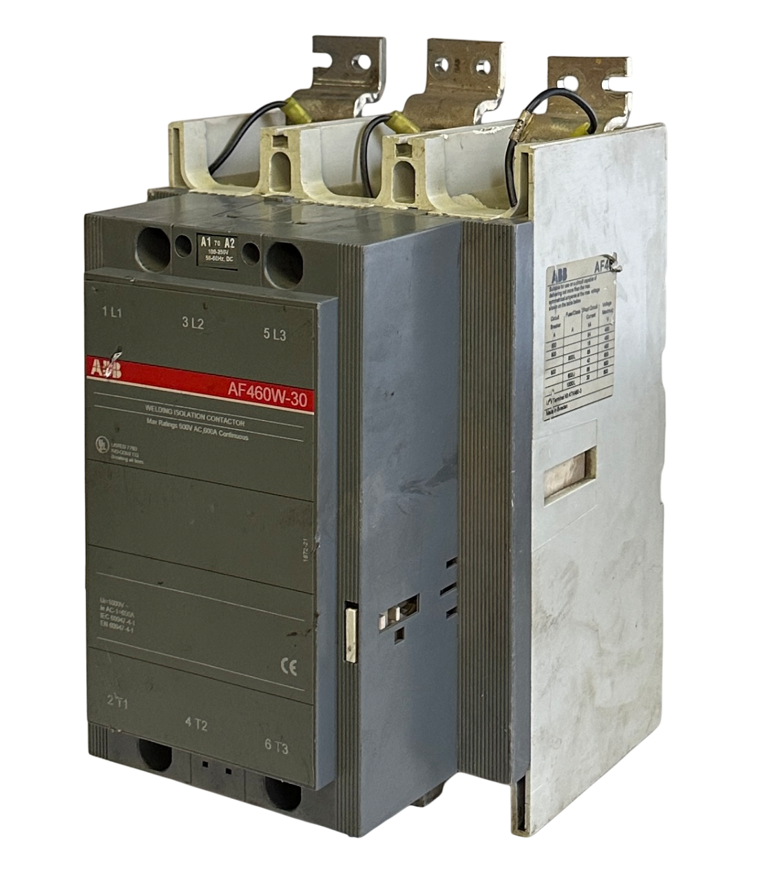 Used ABB AF460W-30 / AF460W30 WELDING ISOLATION CONTACTOR AF460 600VAC 600A *DAMAGED