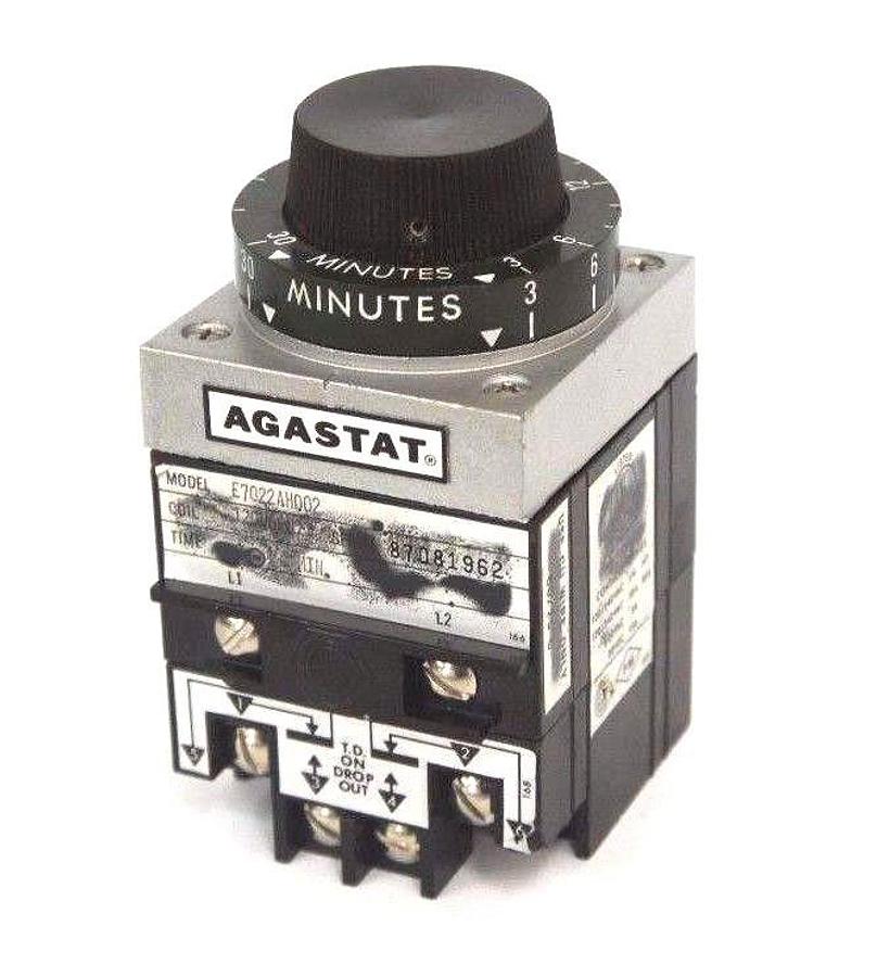 Used TYCO AGASTAT E7022AH002 RELAY 3-30MINUTE TIMING