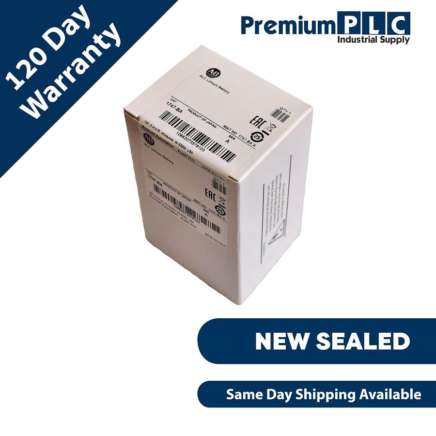 Used 2022 FACTORY SEALED ALLEN BRADLEY 1747-BA /A SLC 500 PLC LITHIUM BATTERY 3-VOLT