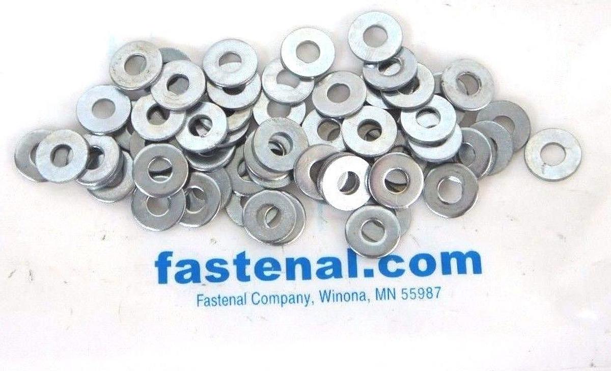 BAG OF 66 NEW FASTENAL SAE FLAT WASHERS ZP #6, 1133070