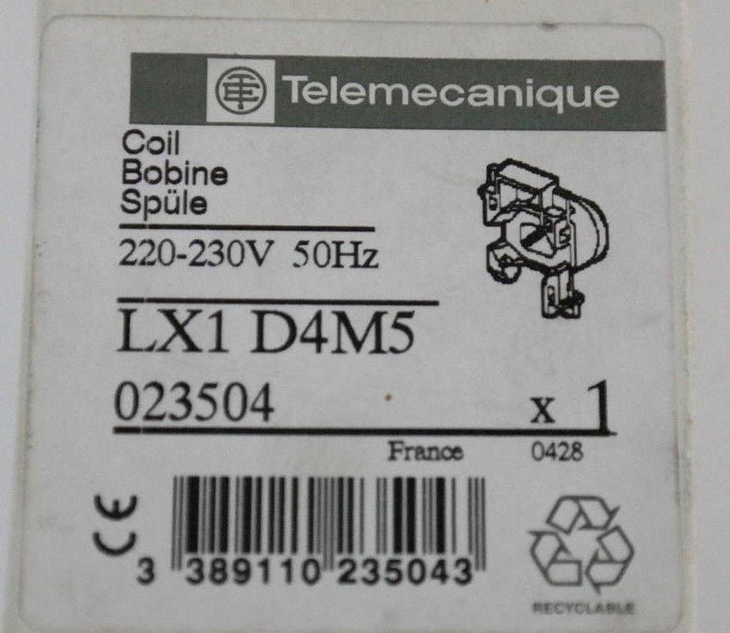 NIB TELEMECANIQUE LX1-D4M5 COIL 023504 LX1D4M5