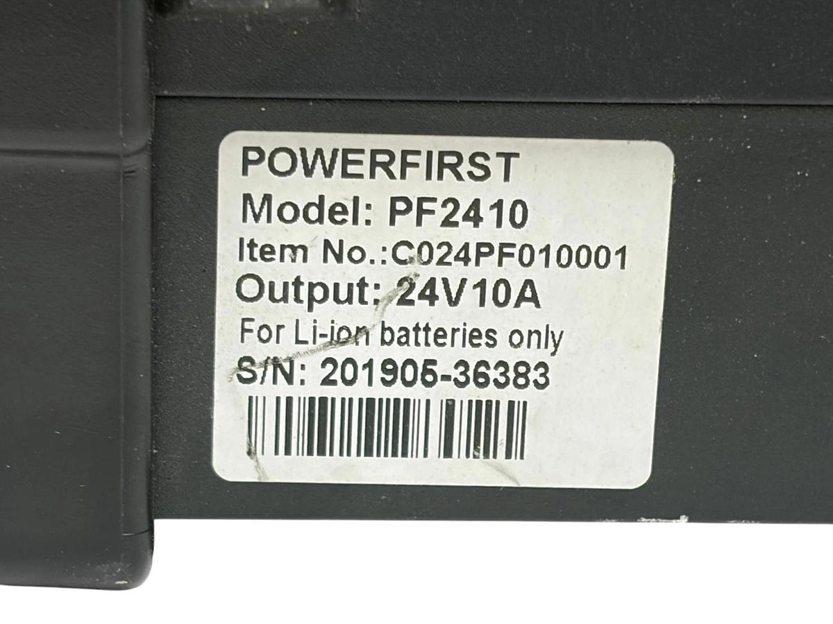 Used PowerFirst PF2410 PF2410OB 24V 10A Lithium-Ion Battery Charger Anderson SBS 75X