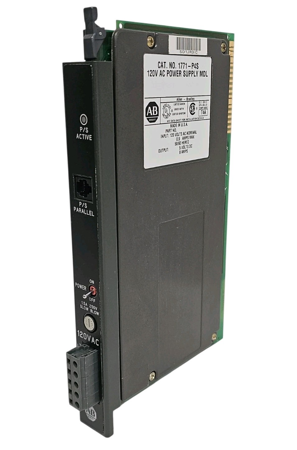 Used NEW ALLEN BRADLEY 1771-P4S 120V AC POWER SUPPLY MODULE 1771P4S