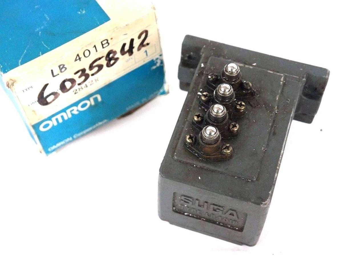Used OMRON SUGA TYPE LB401B 4-POSITION LIMIT SWITCH
