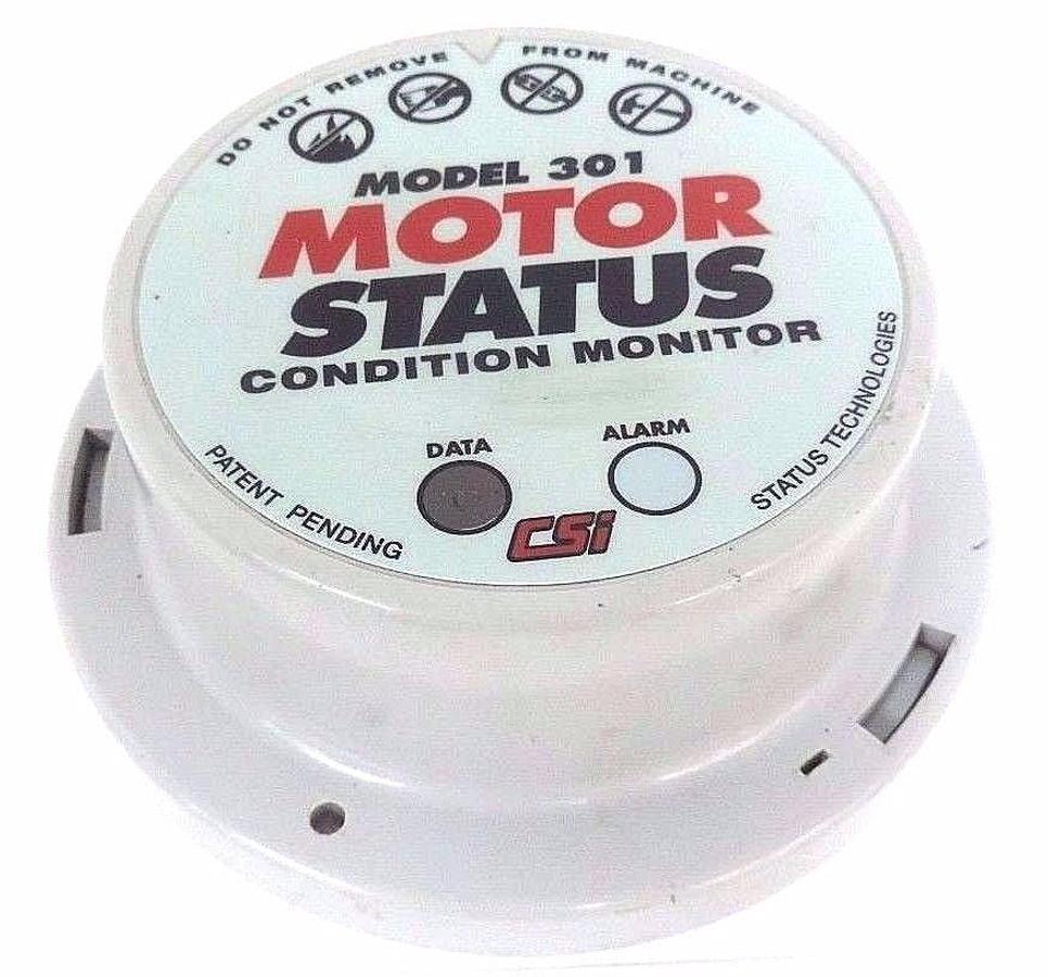 Used STATUS TECHNOLOGIES CSI MODEL: 301 MOTOR STATUS CONDITION MONITOR A0301SP REV: 9